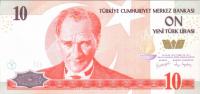 p218 from Turkey: 10 New Lira from 2005